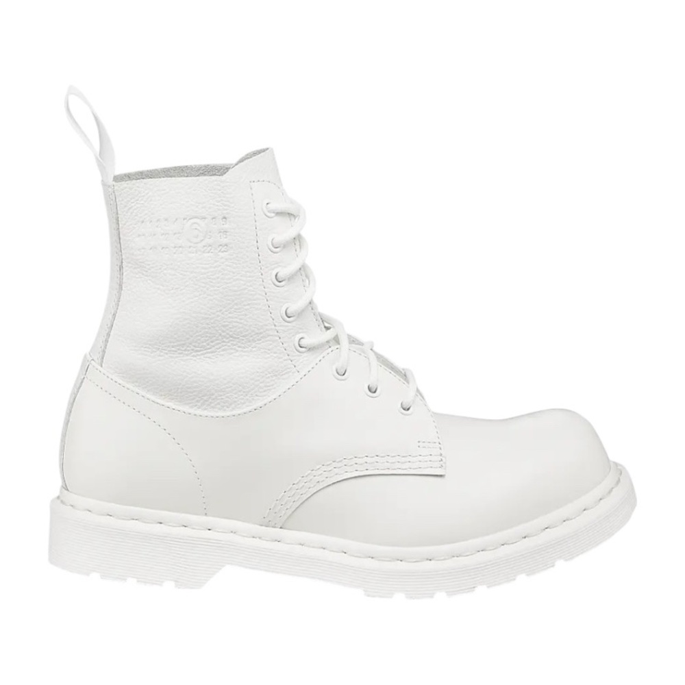 **Dr. Martens x Maison Margiela 1460 Twist MM6 White Boots 👢 Women’s Size 9 NWT